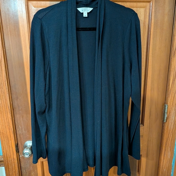 Market & Spruce Deep Blue Open Cardigan - Picture 2 of 6